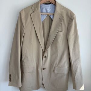 Brooks Brothers Khaki Cotton Lightweight Sport Coat - perfect for spring
